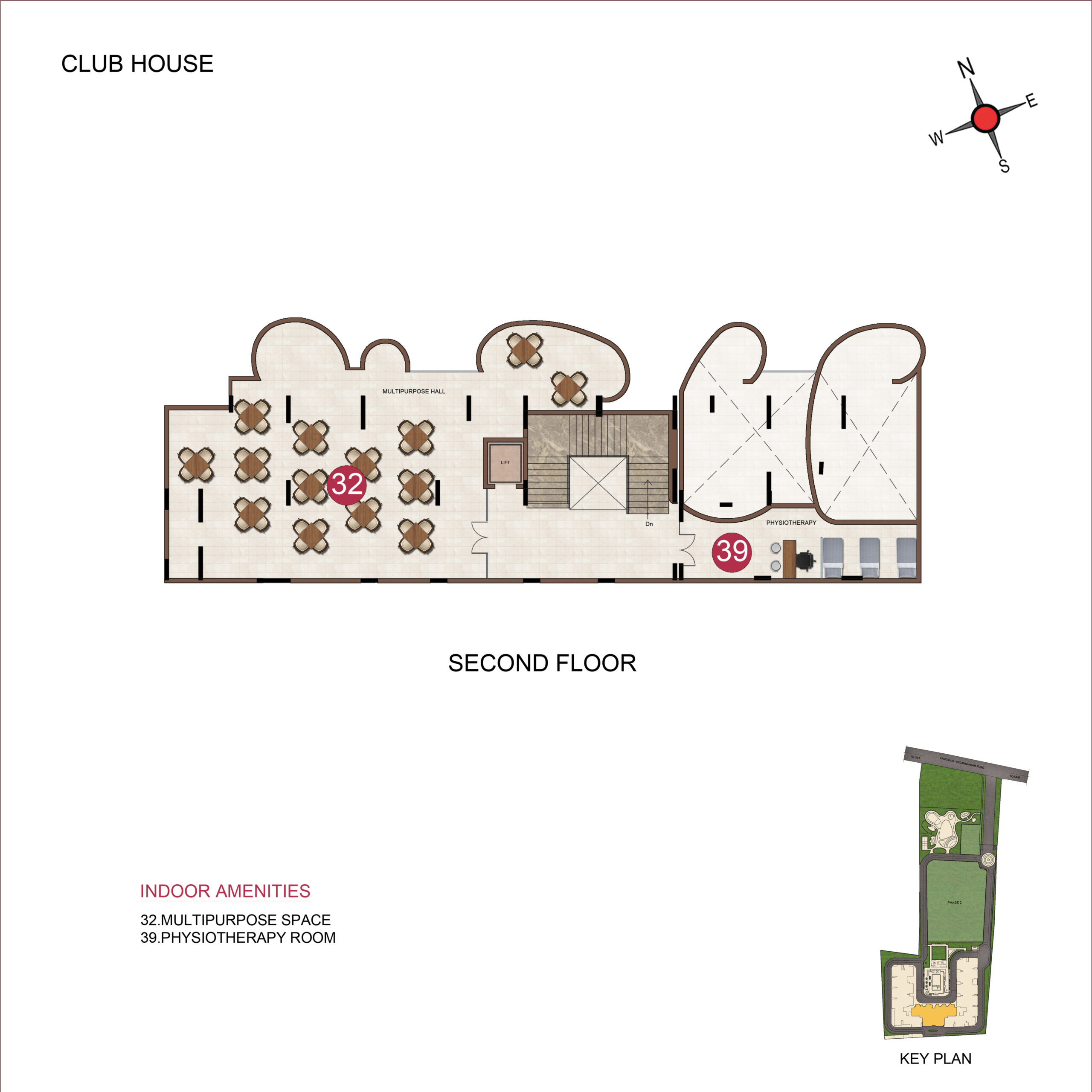 CLUBHOUSE SECOND FLOOR PLAN